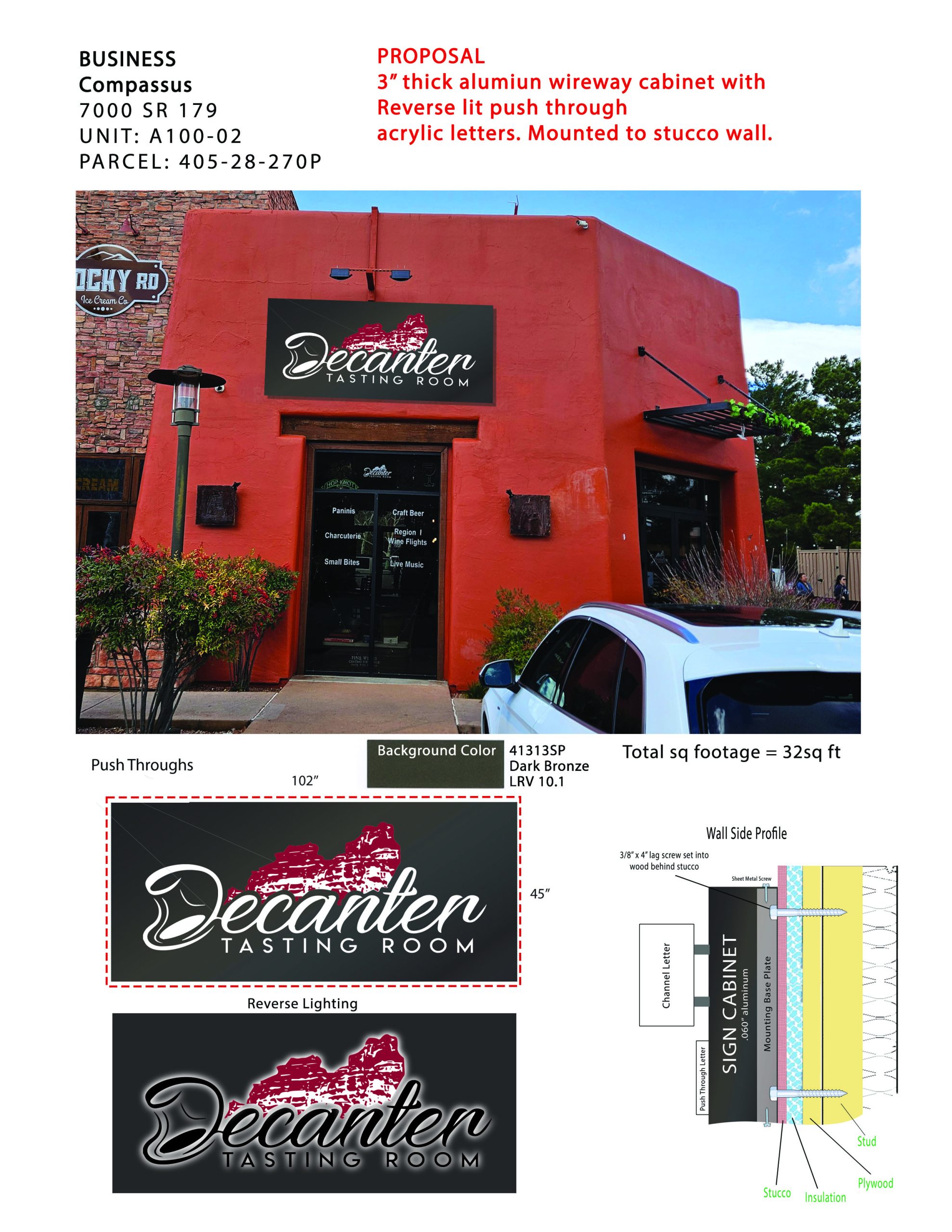 The Collective - Decanter Tasting Room - Elevation Render
